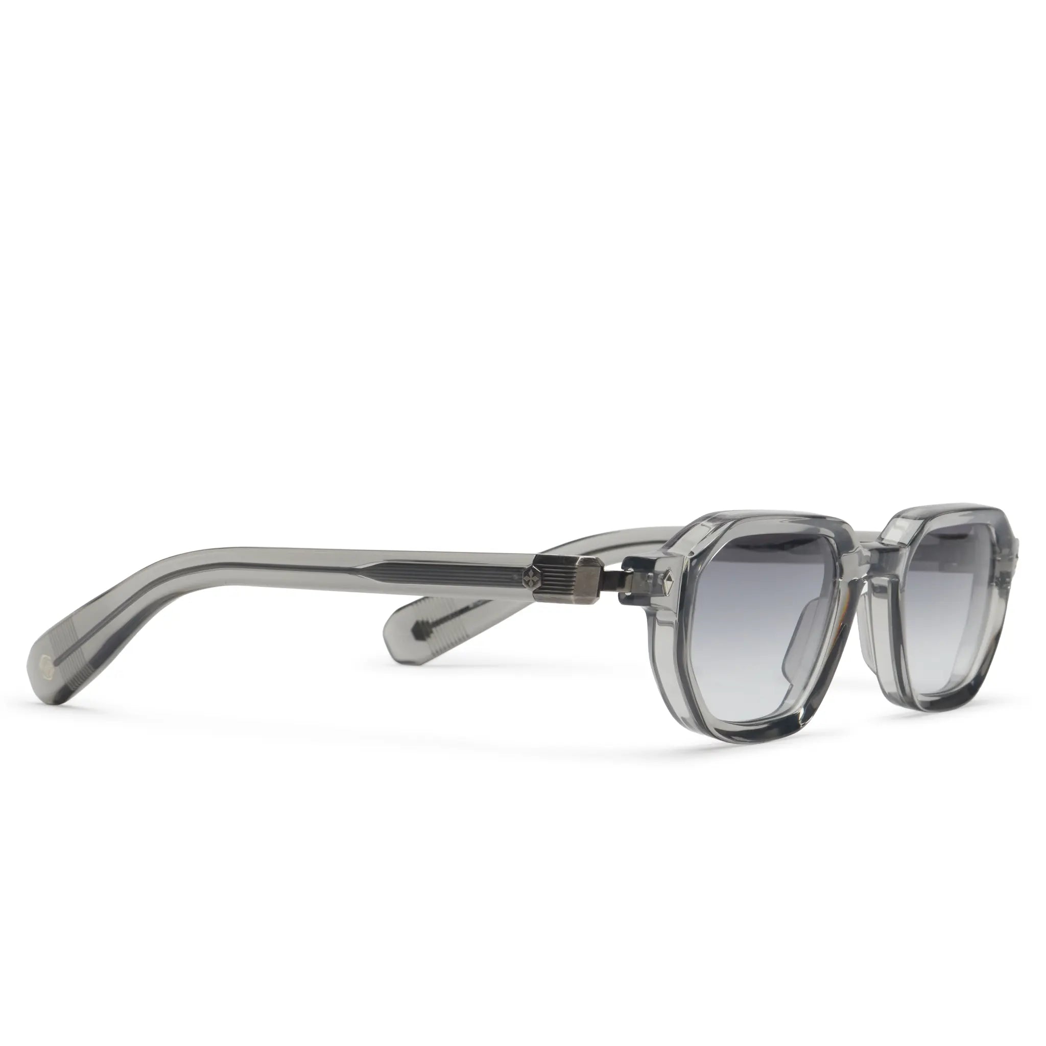Front Side View of SATO Izar Custom Blue Grey Sunglasses